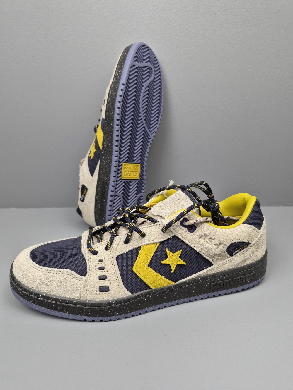 Converse AS-1 Pro by Alexis Sablone Navy/Yellow/Cream Speckled Men's 10